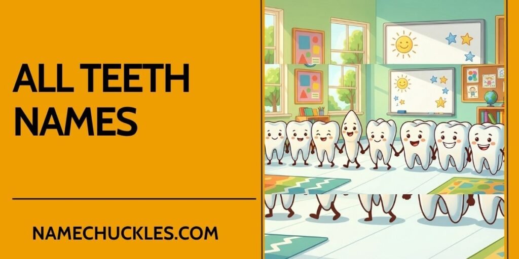 All Teeth Names