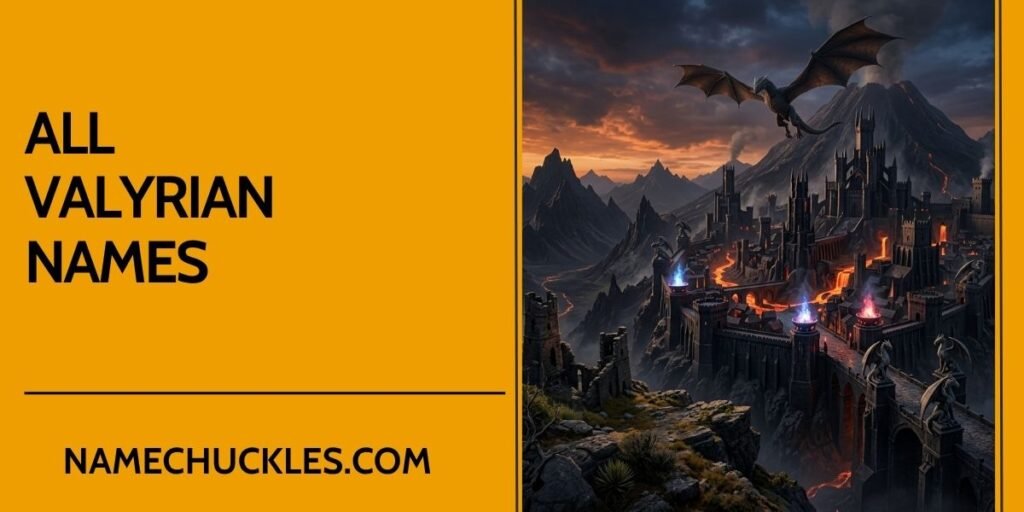 All Valyrian Names