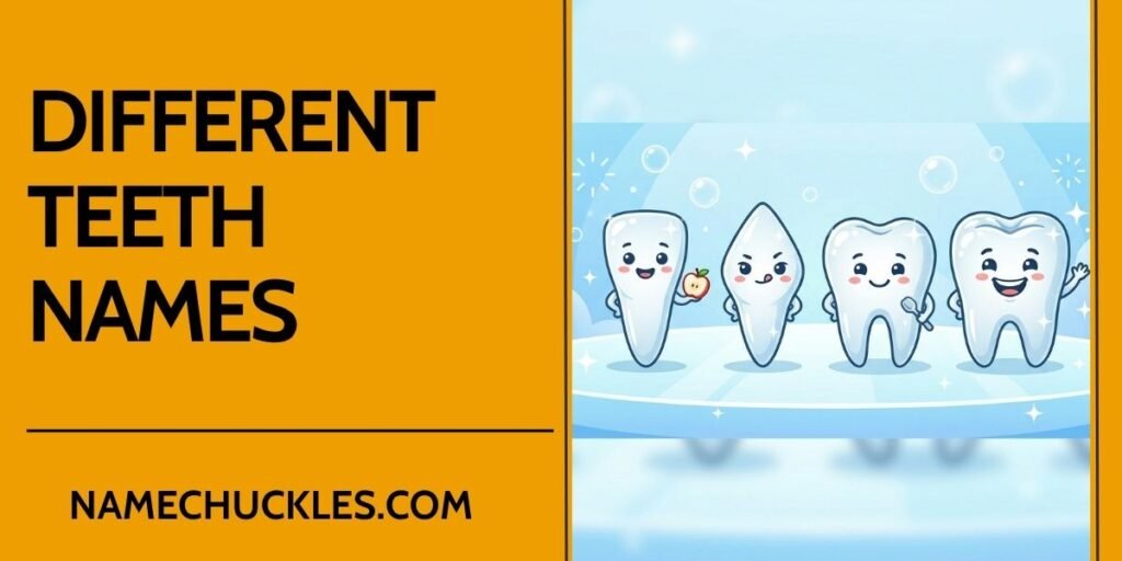 Different Teeth Names