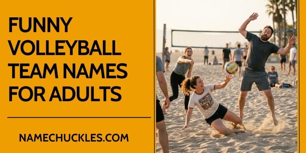 Funny Volleyball Team Names for Adults