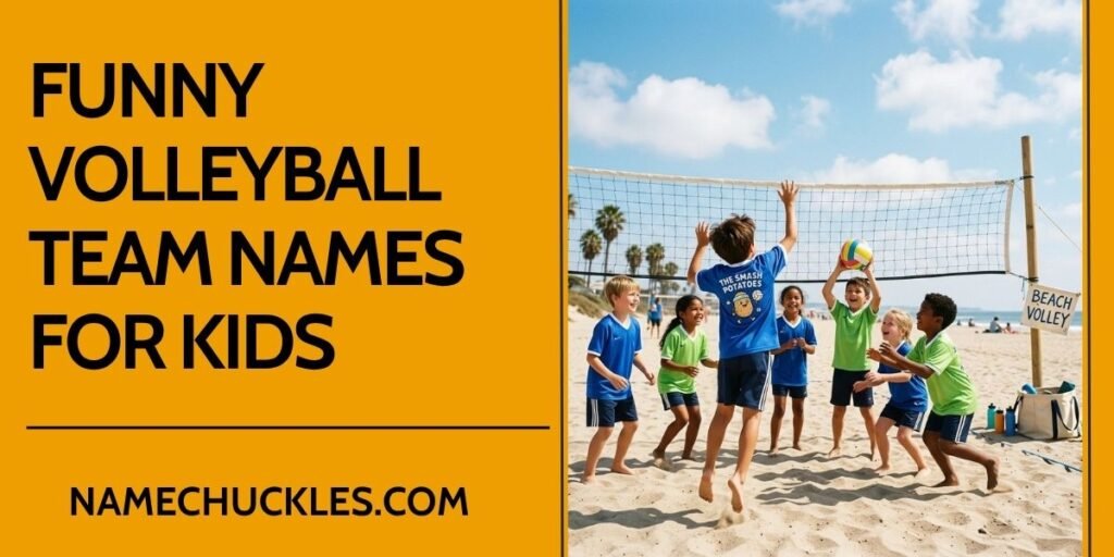 Funny Volleyball Team Names for Kids
