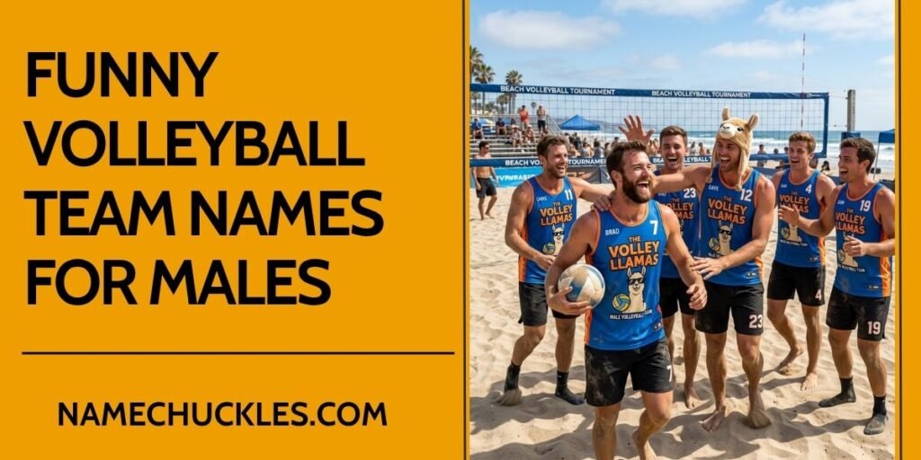 Funny Volleyball Team Names for Males