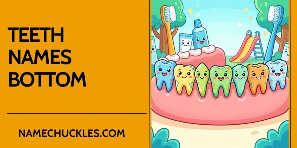 Teeth Names Bottom