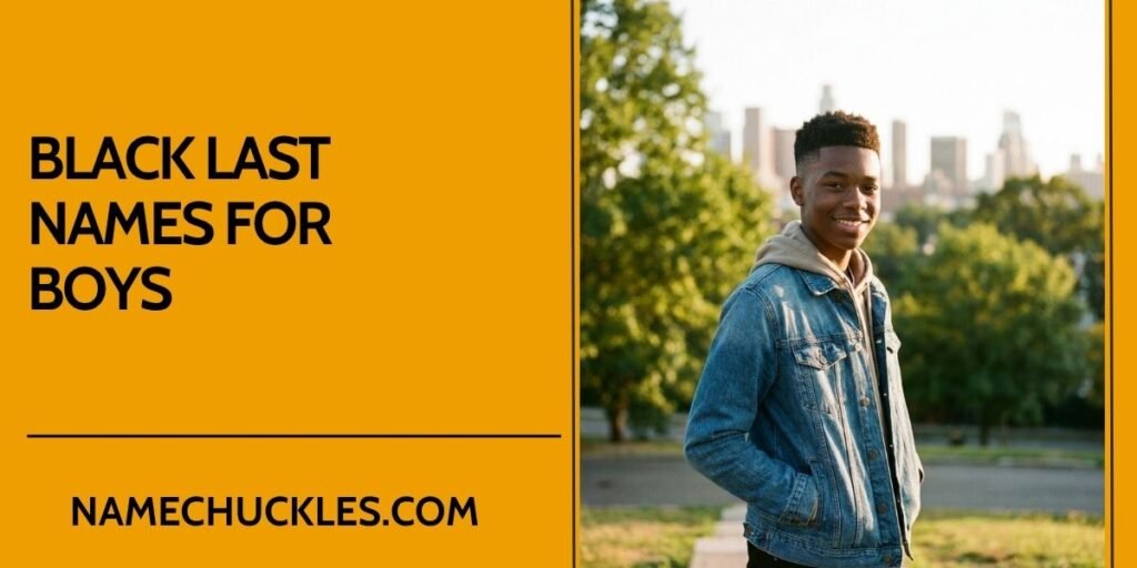 Black Last Names for Boys