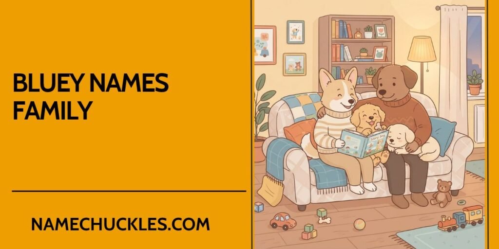 Bluey Names Family