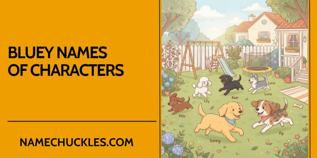 Bluey Names of Characters