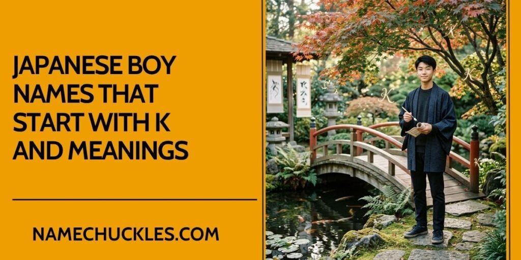 Japanese Boy Names That Start With K And Meanings