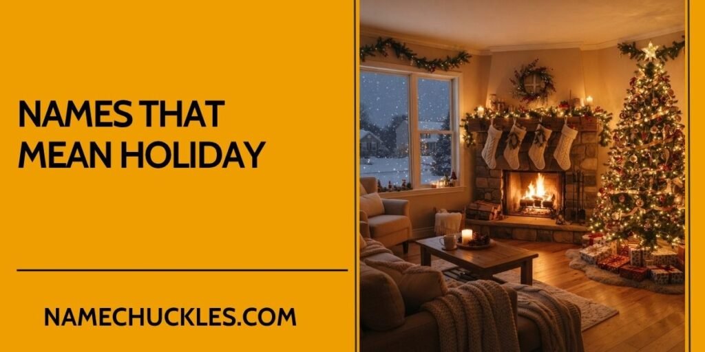 Names That Mean Holiday