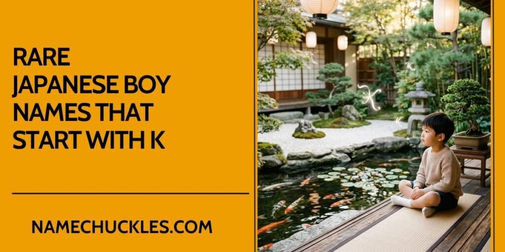 Rare Japanese Boy Names That Start With K