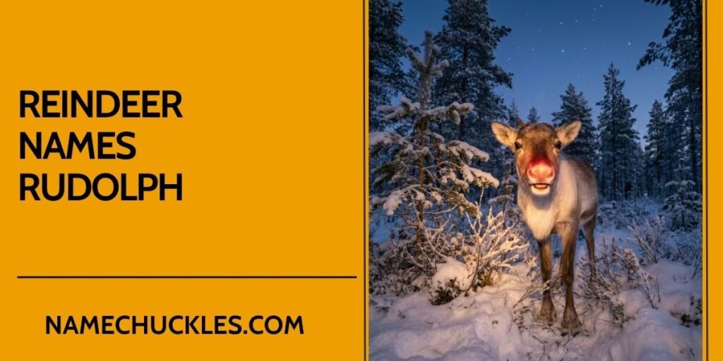 Reindeer Names Rudolph