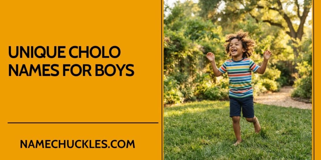 Unique Cholo Names for Boys