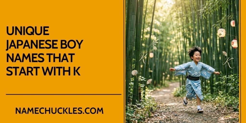 Unique Japanese Boy Names That Start With K