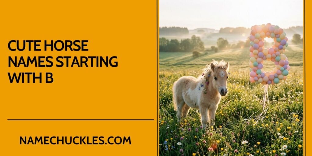 Cute Horse Names Starting with B