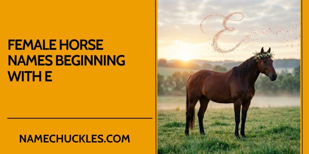 Female Horse Names Beginning with E