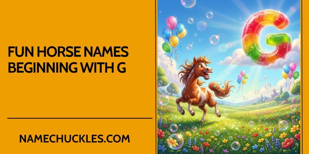 Fun Horse Names Beginning with G
