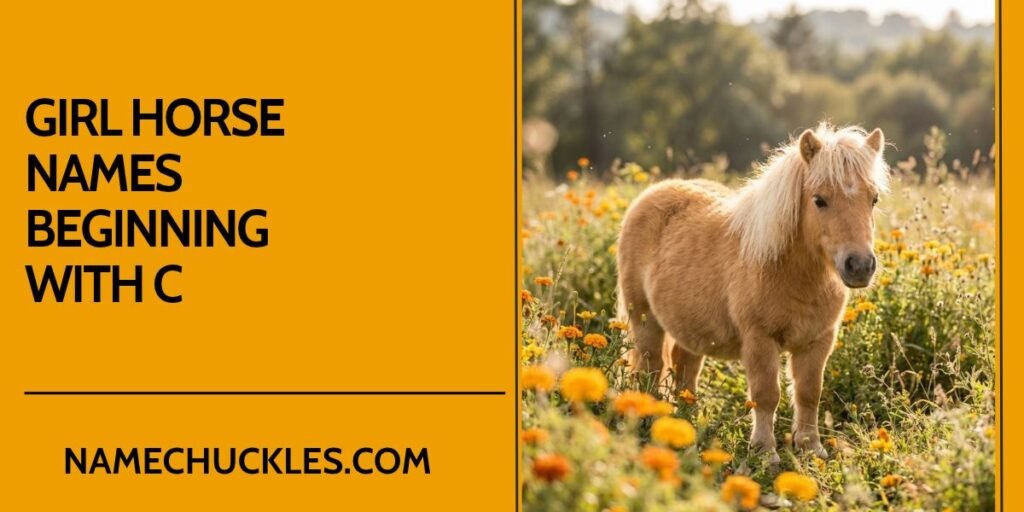 Girl Horse Names Beginning with C