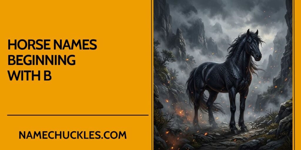Horse Names Beginning with B