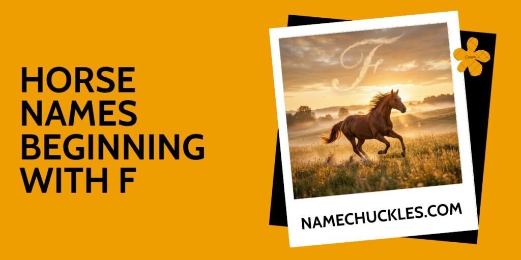 Horse Names Beginning with F