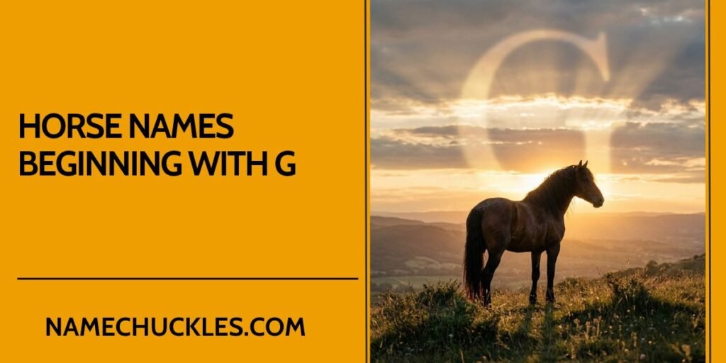 Horse Names That Start with G