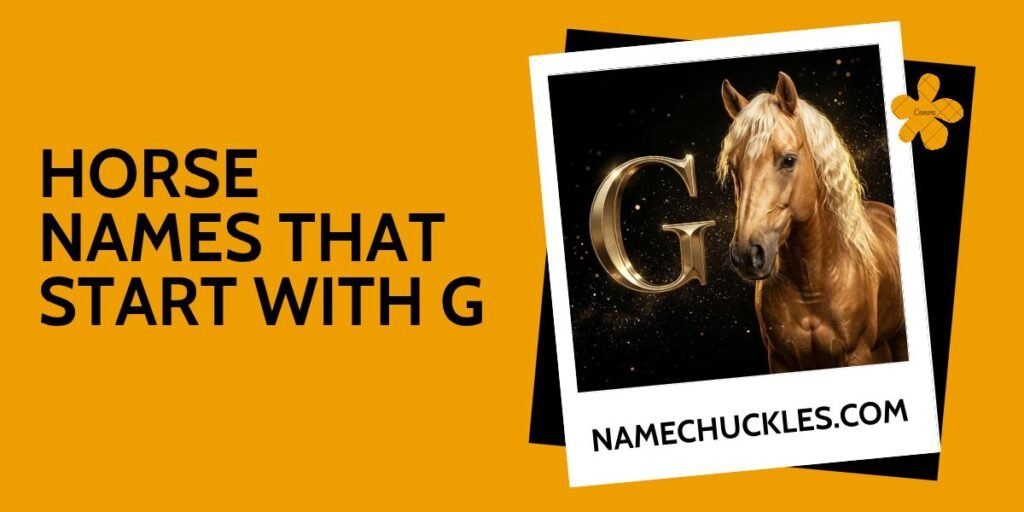 Horse Names That Start with G