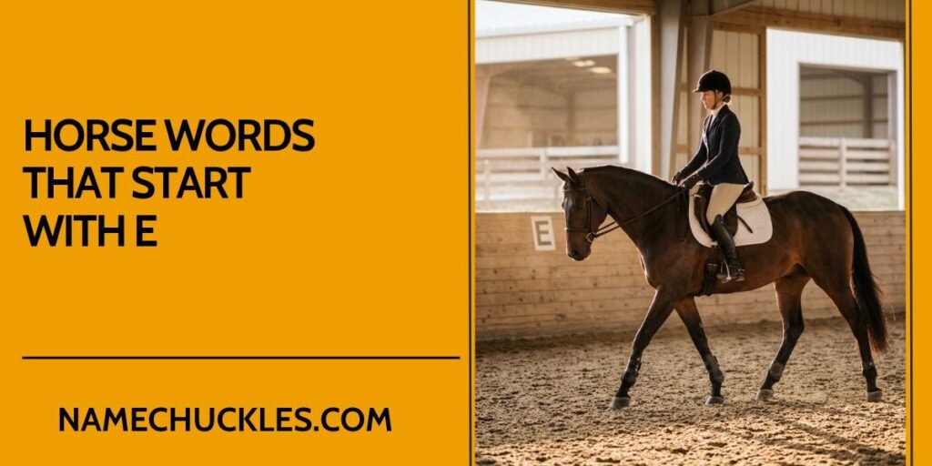 Horse Words That Start with E
