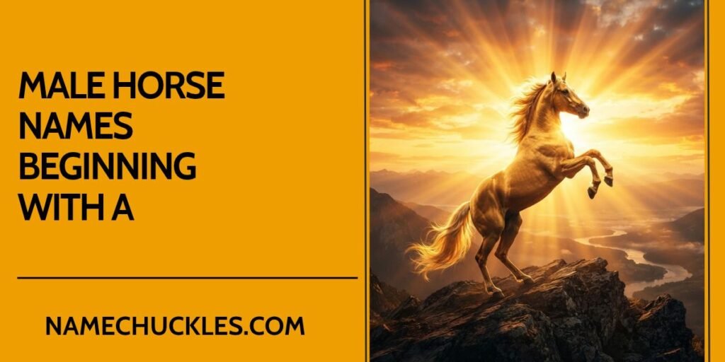 Male Horse Names Beginning with A