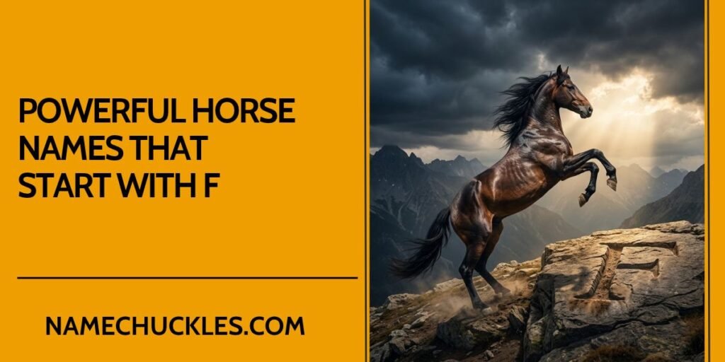 Powerful Horse Names That Start with F