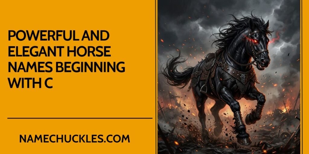 Powerful and Elegant Horse Names Beginning with C