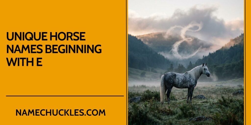 Unique Horse Names Beginning with E