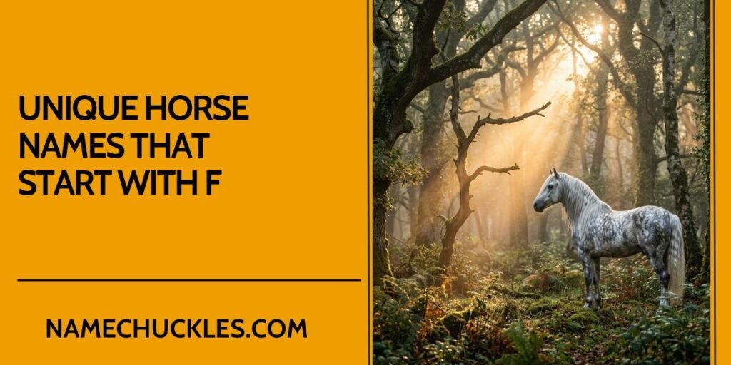 Unique Horse Names That Start with F